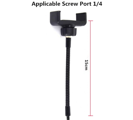 tenedor flexible del clip del teléfono celular del cuello de cisne de la lámpara de escritorio del 17cm para el anillo llevado de Selfie