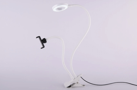 ABS PVC Selfie Ring Light cuello de cisne ajustable 5000K