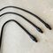 DIY tubo de cuello de cisne de Metal M4 soporte de micrófono Flexible tornillo macho negro 200mm 300mm 400MM