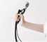Electrochapado de soporte de micrófono de cuello de cisne de metal flexible flexible de 19 pulgadas